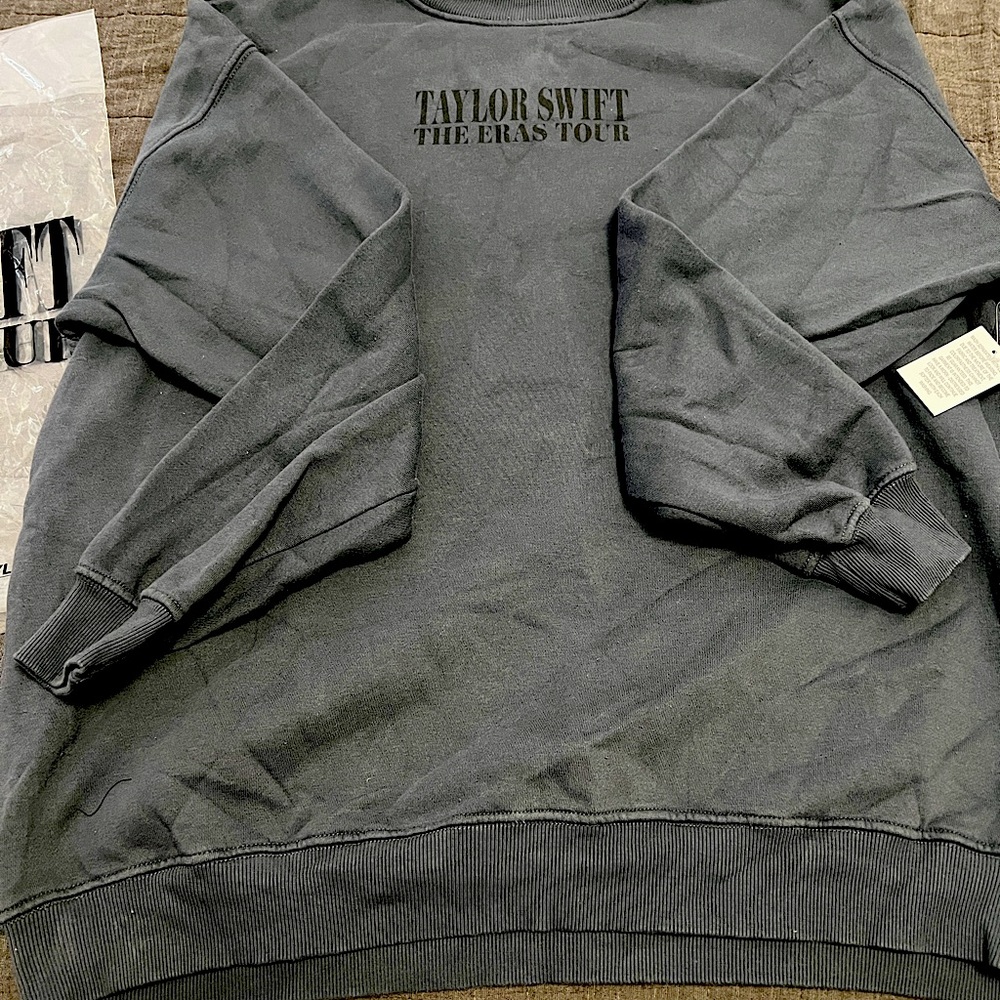NWT Taylor Swift The Eras Tour Blue Crewneck- bought inside in Santa Clara
